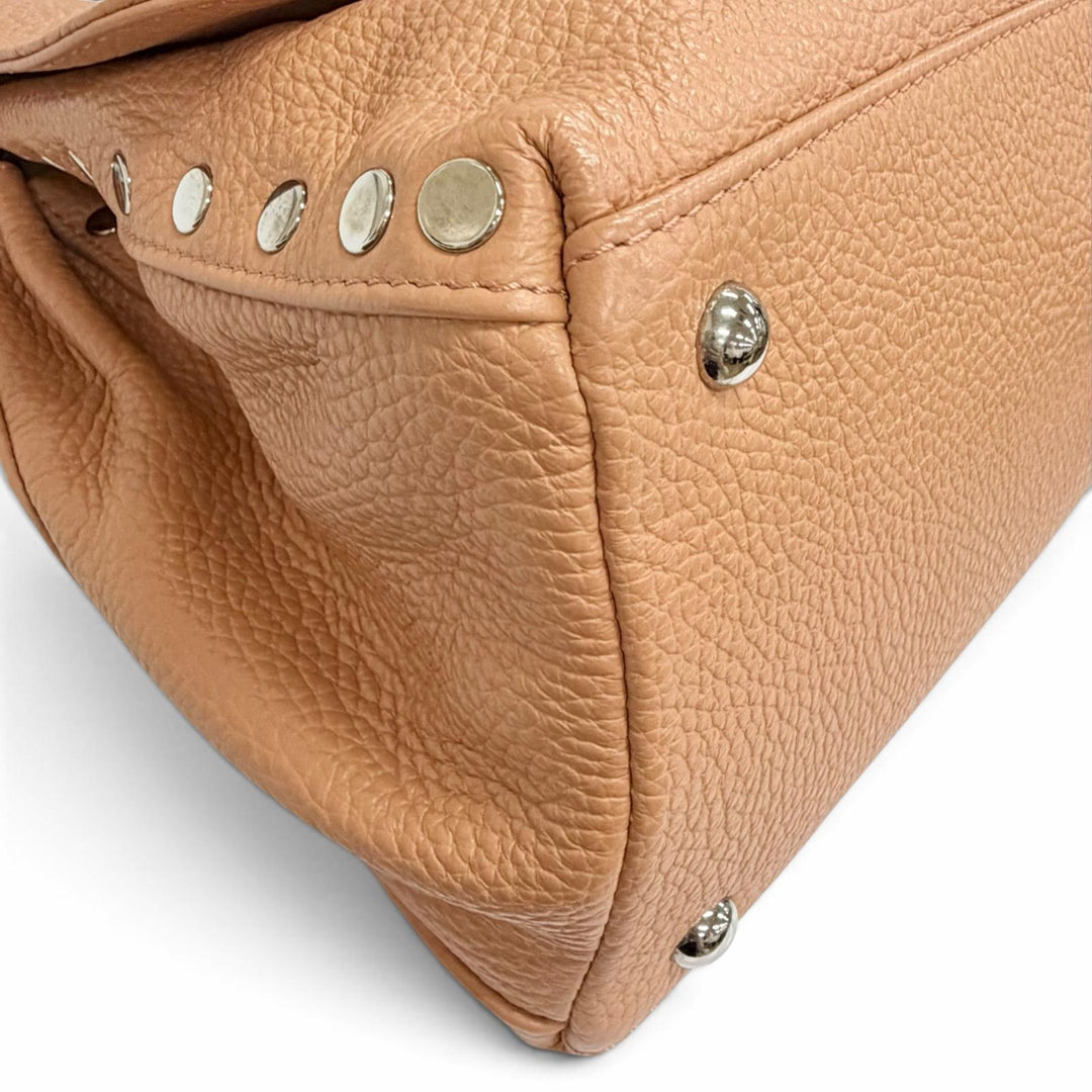 Pristine ZANELLATO POSTINA Leather 2WAY Handbag Shoulder Bag Brown leather Women