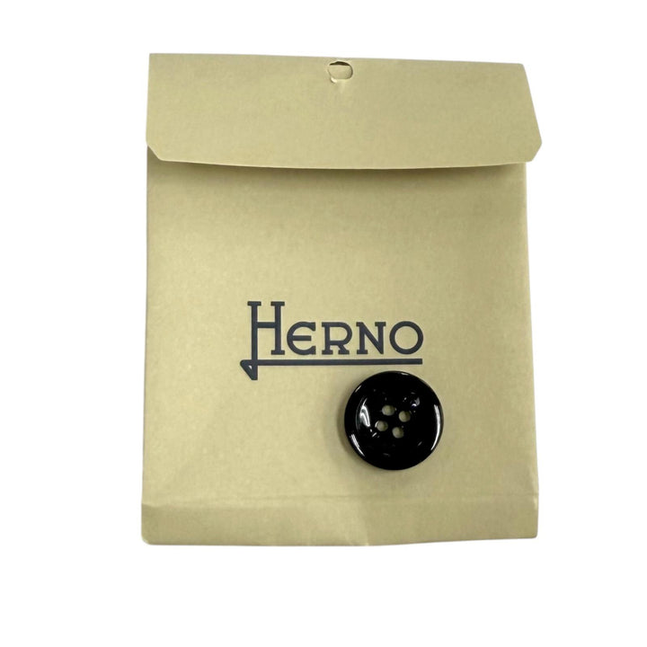 Great Herno down coat Lightweight logo buttons black Nylon Women 40 PI001796D