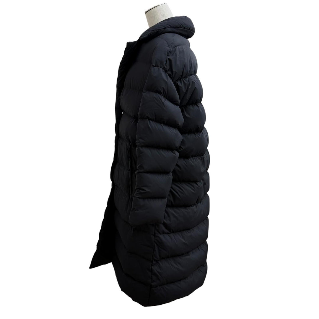 Great Herno down coat Lightweight logo buttons black Nylon Women 40 PI001796D