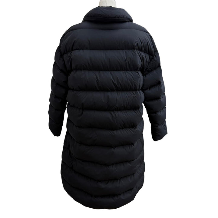 Great Herno down coat Lightweight logo buttons black Nylon Women 40 PI001796D