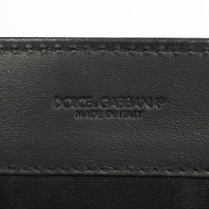 Excellent DOLCE&GABBANA Briefcase black leather mens BM1826