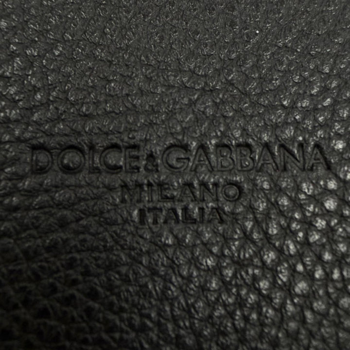 Excellent DOLCE&GABBANA Briefcase black leather mens BM1826