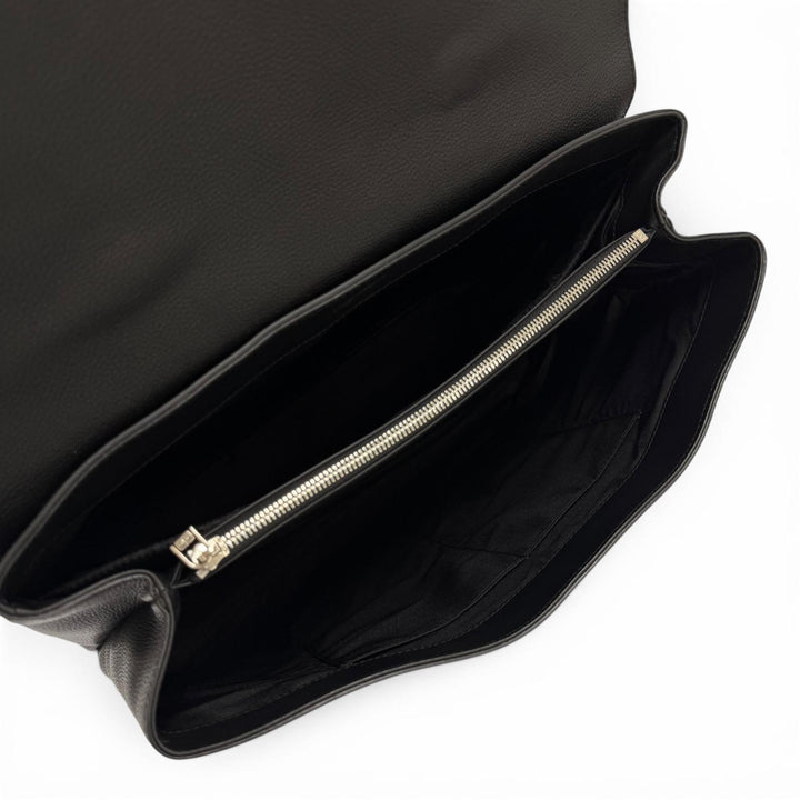 Excellent DOLCE&GABBANA Briefcase black leather mens BM1826