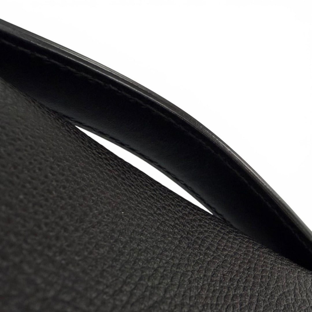 Excellent DOLCE&GABBANA Briefcase black leather mens BM1826