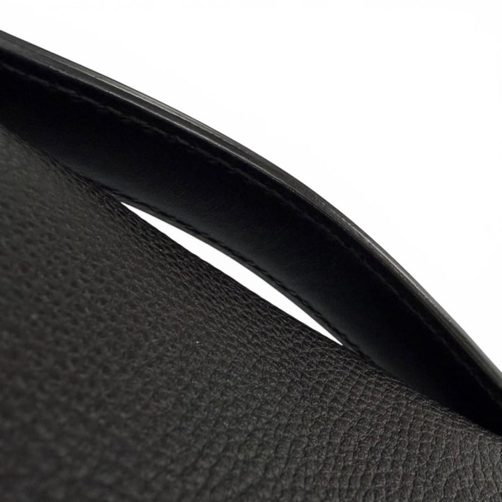 Excellent DOLCE&GABBANA Briefcase black leather mens BM1826