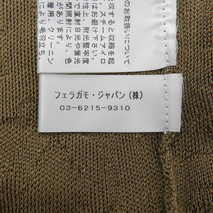 Excellent Salvatore Ferragamo Short sleeve knit All-over print Gancini silk M