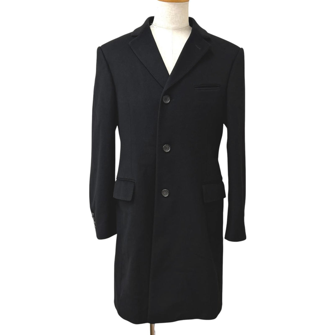 Very Good GUCCI Chester coat Tom Ford black wool mens 48 121301