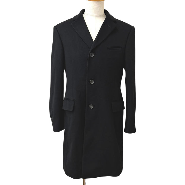 Very Good GUCCI Chester coat Tom Ford black wool mens 48 121301