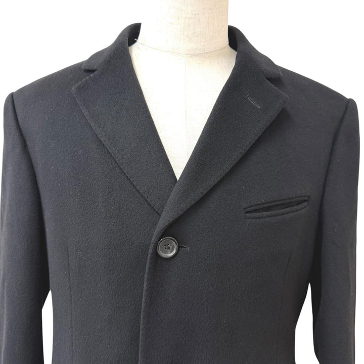 Very Good GUCCI Chester coat Tom Ford black wool mens 48 121301