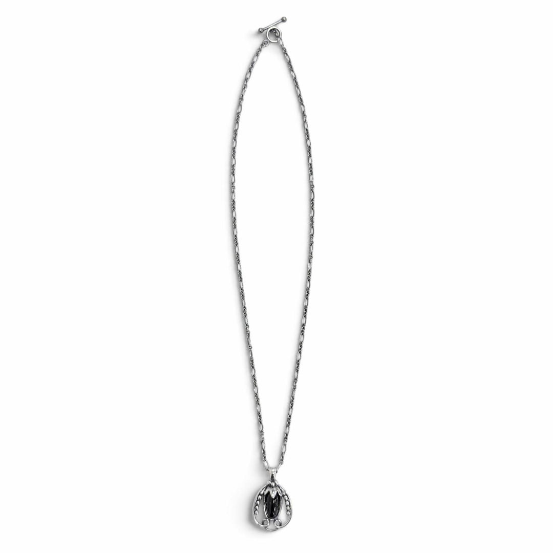 Great Georg Jensen Necklace 1990 Year Pendant Silver 925 Women