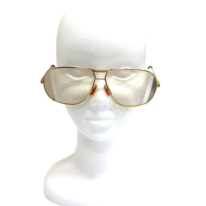 Very Good Cartier Glasses Trinity Two-Bridge Teardrop gold mens