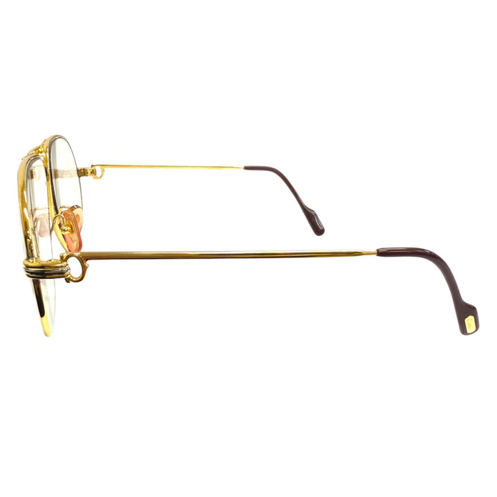 Very Good Cartier Glasses Trinity Two-Bridge Teardrop gold mens