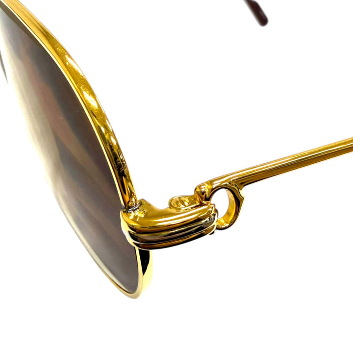 Very Good Cartier Glasses Trinity Two-Bridge Teardrop gold mens