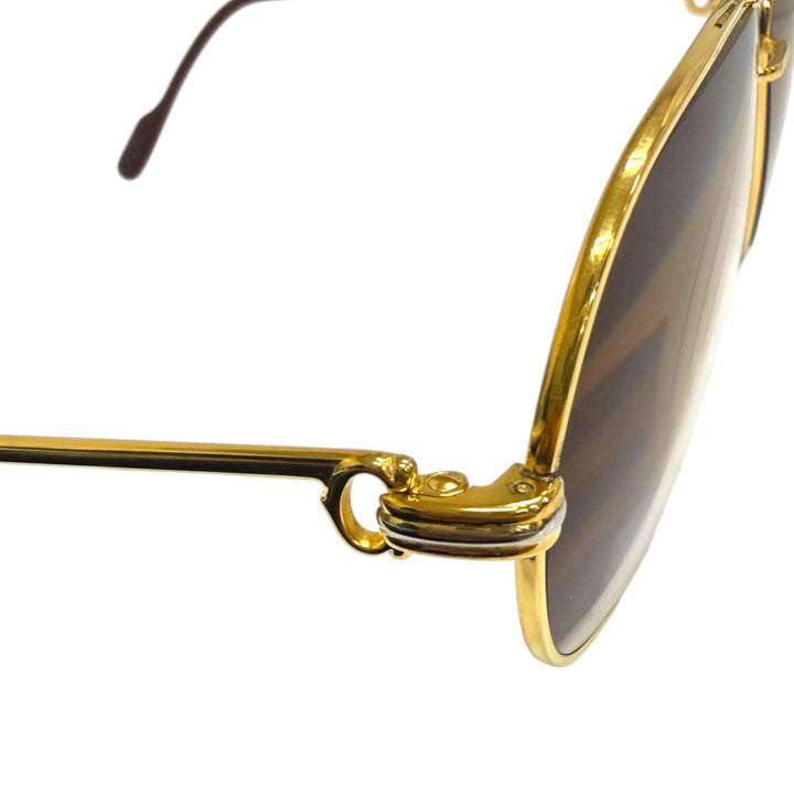 Very Good Cartier Glasses Trinity Two-Bridge Teardrop gold mens