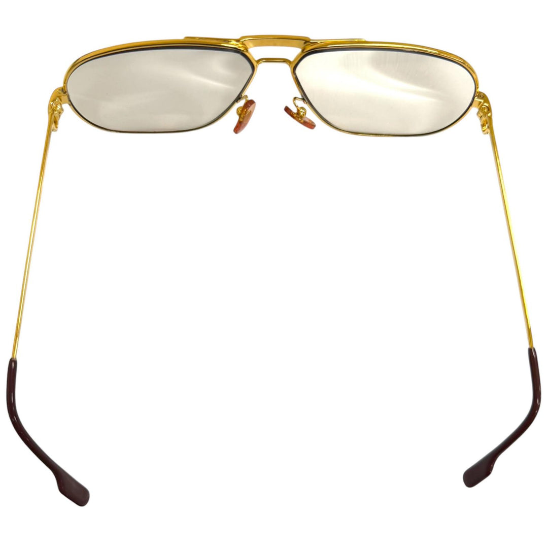 Very Good Cartier Glasses Trinity Two-Bridge Teardrop gold mens