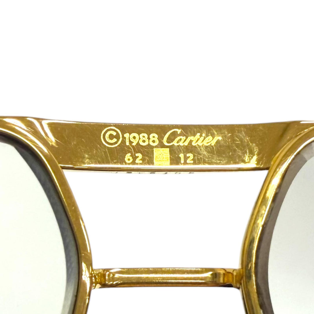 Very Good Cartier Glasses Trinity Two-Bridge Teardrop gold mens
