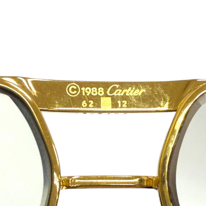 Very Good Cartier Glasses Trinity Two-Bridge Teardrop gold mens