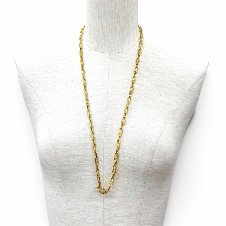 Great CELINE Necklace Triomphe Chain 2-way Bracelet gold Women