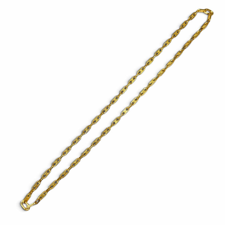 Great CELINE Necklace Triomphe Chain 2-way Bracelet gold Women