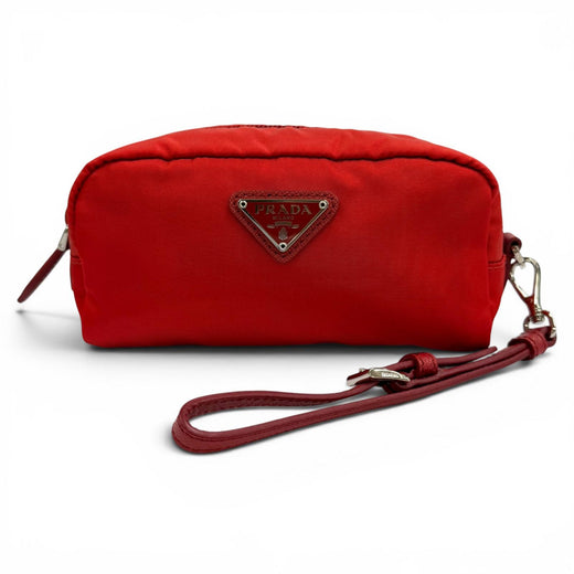 Pristine PRADA Re-Nylon Mini Pouch TriangleWith logo Nylon 1NE175