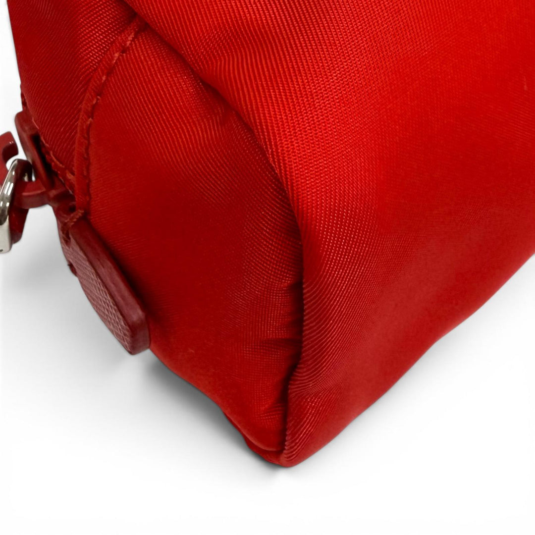 Pristine PRADA Re-Nylon Mini Pouch TriangleWith logo Nylon 1NE175