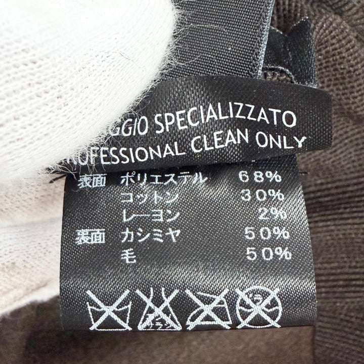 Pristine GUCCI Logo leather patch GG canvas web line bucket hat beige Women M