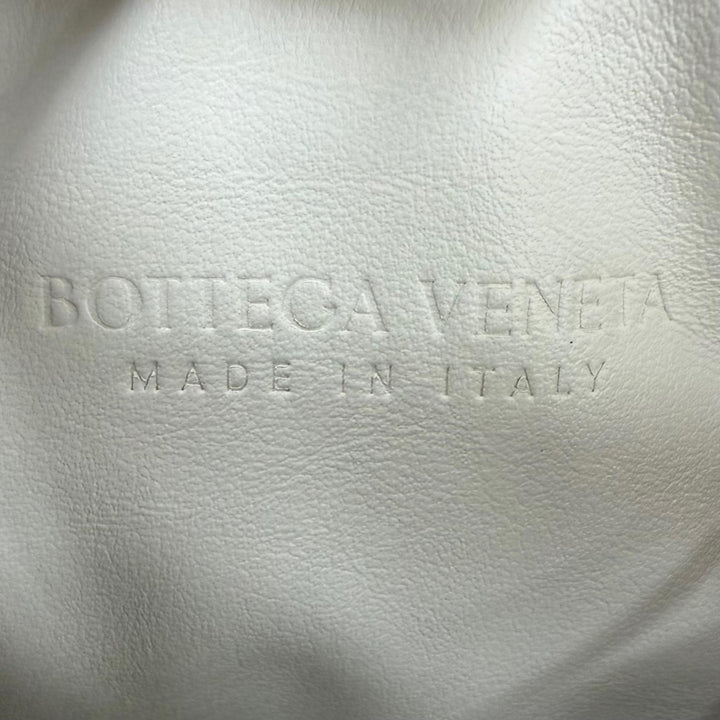 Great BOTTEGAVENETA Handbag mini jodie INTRECCIATO leather white leather 777607