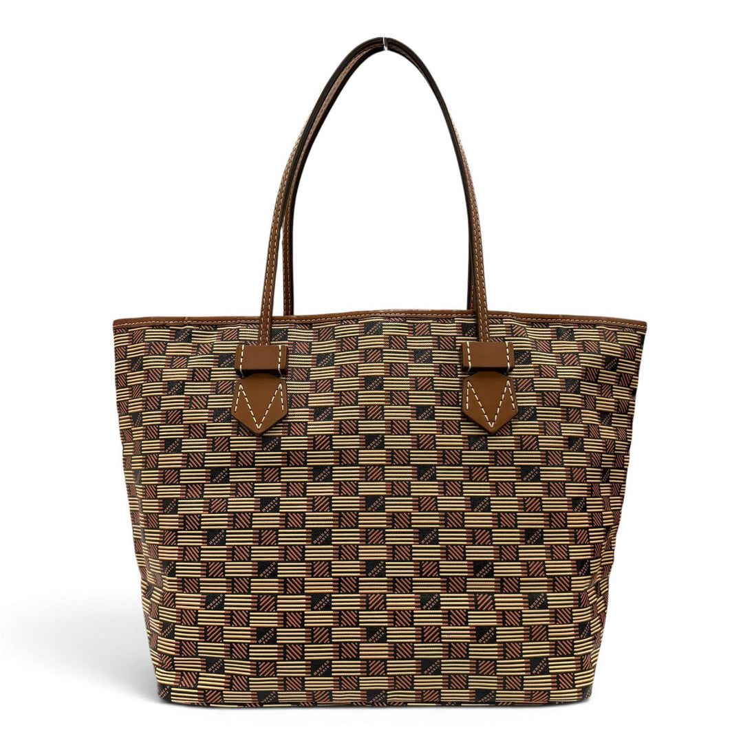 Great MOREAU PARIS Tote Bag Saint-Tropez MM Tote Bag Brown Coated canvas Women