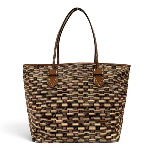 Great MOREAU PARIS Tote Bag Saint-Tropez MM Tote Bag Brown Coated canvas Women