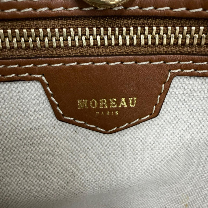 Great MOREAU PARIS Tote Bag Saint-Tropez MM Tote Bag Brown Coated canvas Women