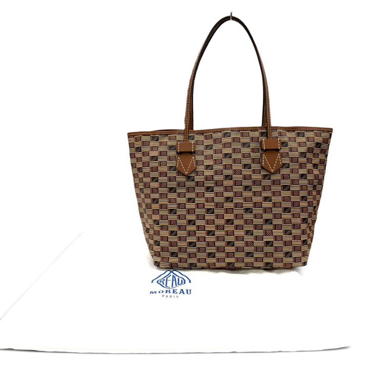 Great MOREAU PARIS Tote Bag Saint-Tropez MM Tote Bag Brown Coated canvas Women