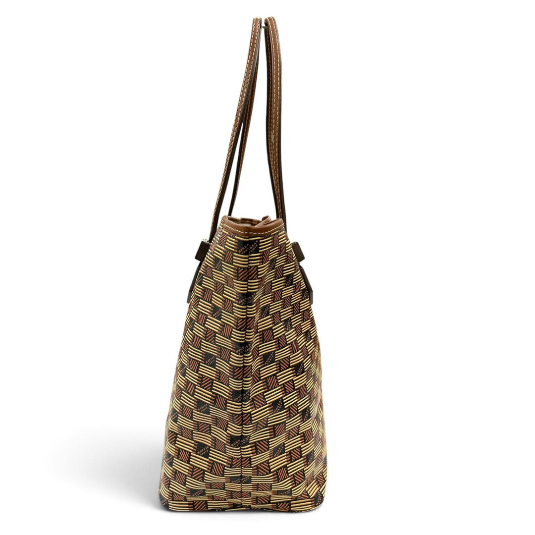 Great MOREAU PARIS Tote Bag Saint-Tropez MM Tote Bag Brown Coated canvas Women