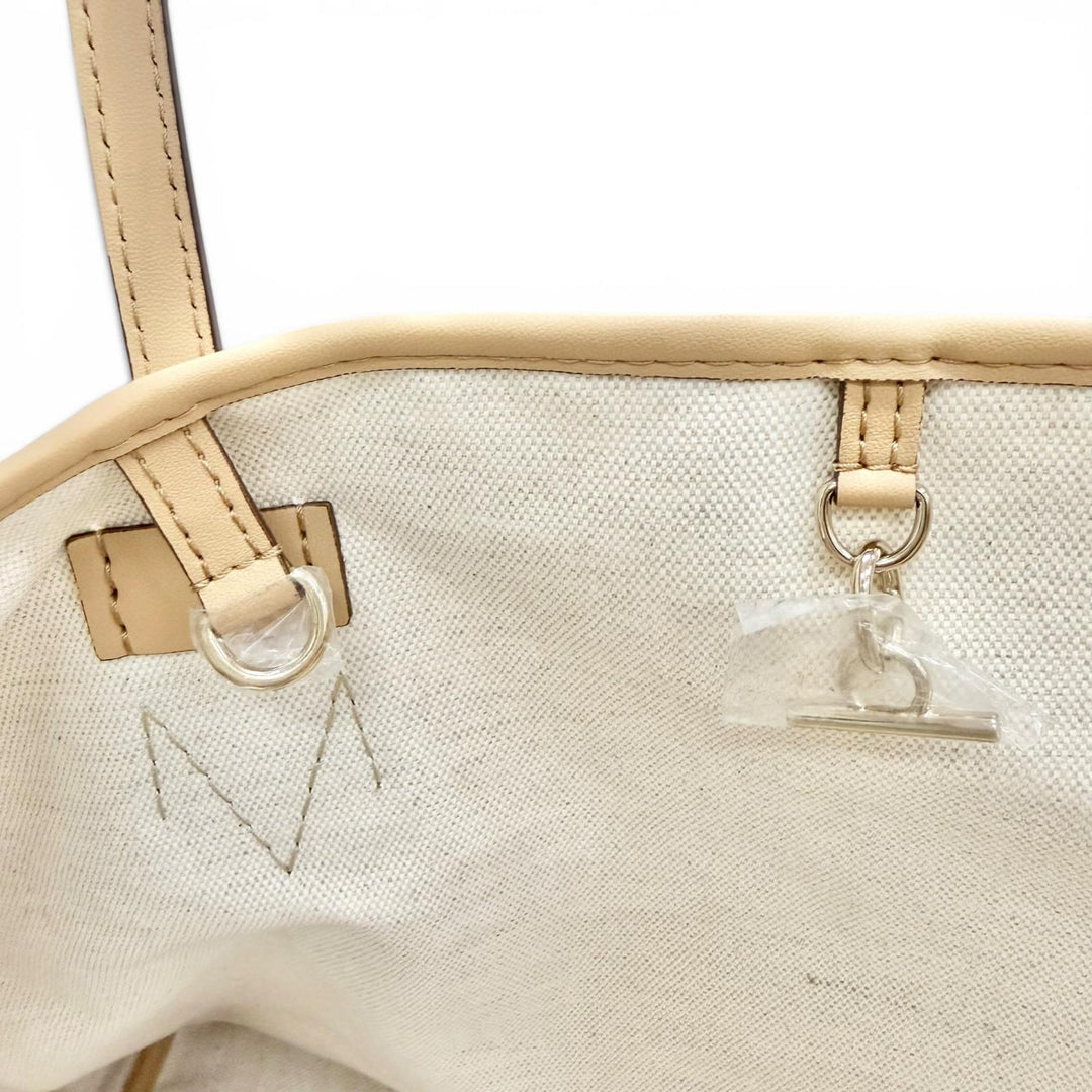 Great MOREAU PARIS Tote Bag Saint-Tropez GM beige Coated canvas Women