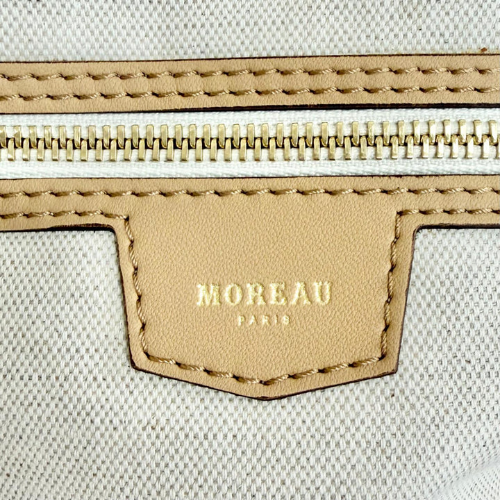 Great MOREAU PARIS Tote Bag Saint-Tropez GM beige Coated canvas Women