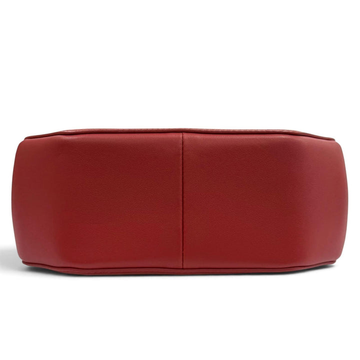 Great Cartier Shoulder Bag Garland de Cartier Mini Mirror 2-Way Leather Bag Red