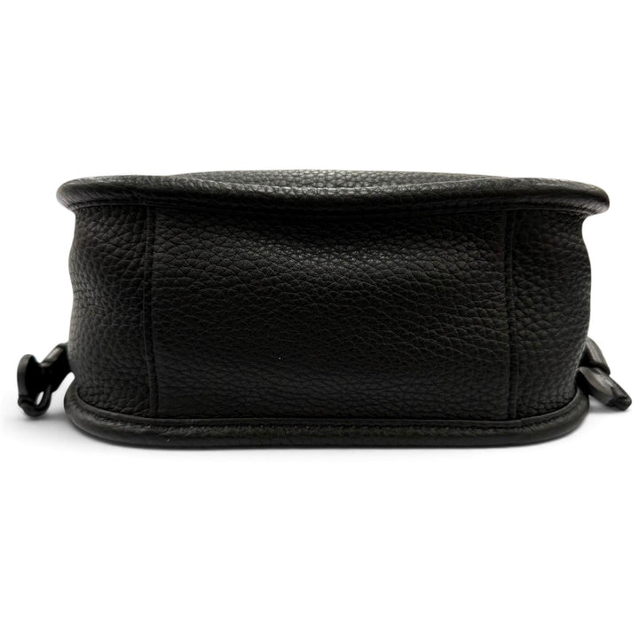 Excellent MONCLER Lania PM Shoulder Bag Logo patch, boa leather black Women