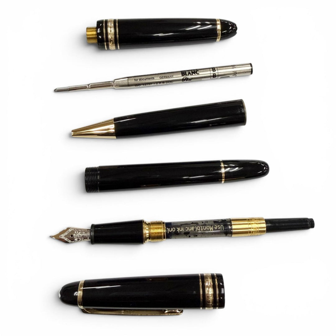 Excellent MONTBLANC Meisterstück 145 Classic Le Grand Set of 2 ballpoint pens
