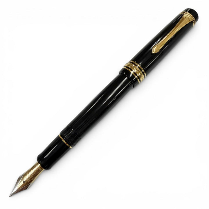 Great PILOT fountain pen 75th anniversary black 18K mens