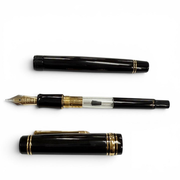 Great PILOT fountain pen 75th anniversary black 18K mens