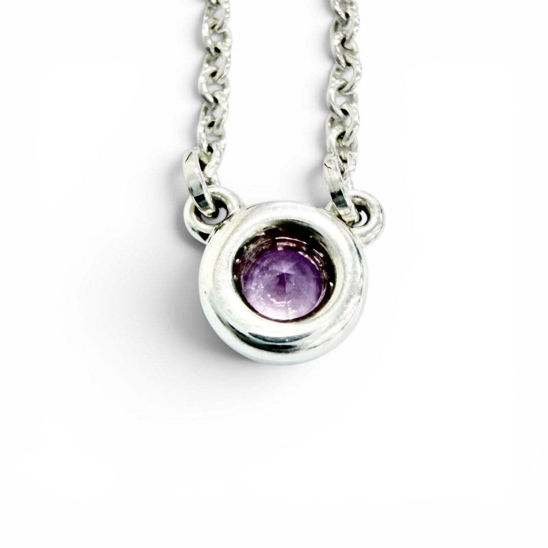 Excellent TIFFANY&Co. Necklace Color by the Yard Pink Sapphire Pendant AG925