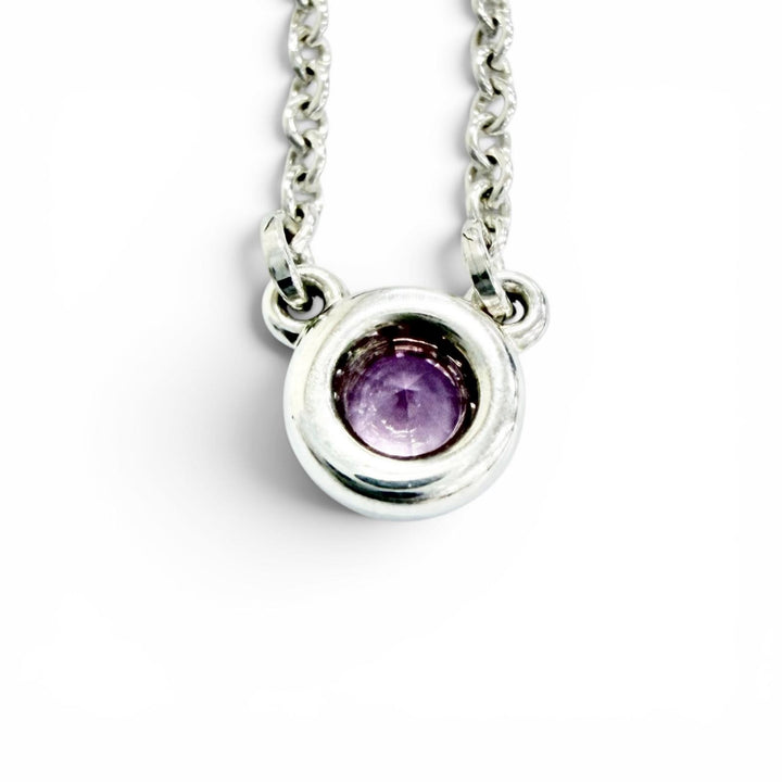 Excellent TIFFANY&Co. Necklace Color by the Yard Pink Sapphire Pendant AG925