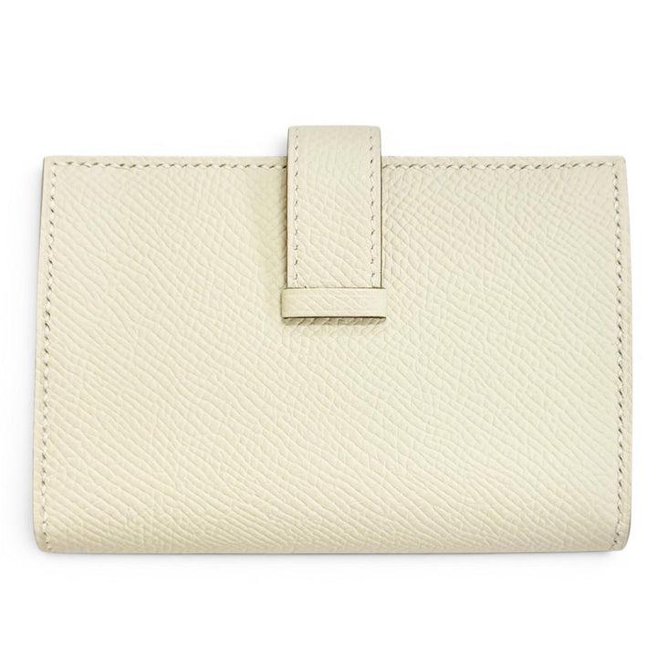 Pristine HERMES Bifold Wallet Bearn Mini Coin case compact wallet Epsom Leather