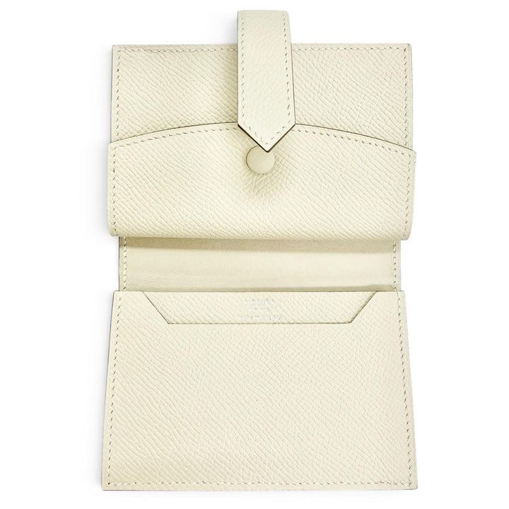 Pristine HERMES Bifold Wallet Bearn Mini Coin case compact wallet Epsom Leather