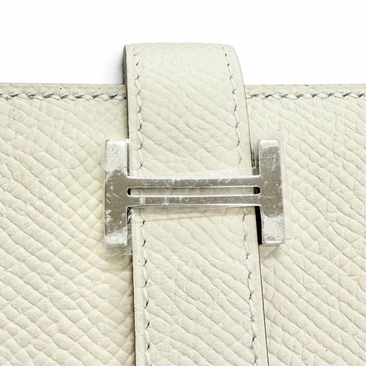 Pristine HERMES Bifold Wallet Bearn Mini Coin case compact wallet Epsom Leather