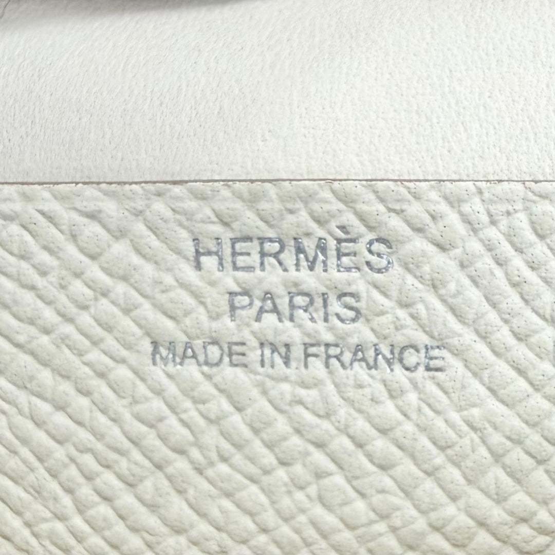 Pristine HERMES Bifold Wallet Bearn Mini Coin case compact wallet Epsom Leather