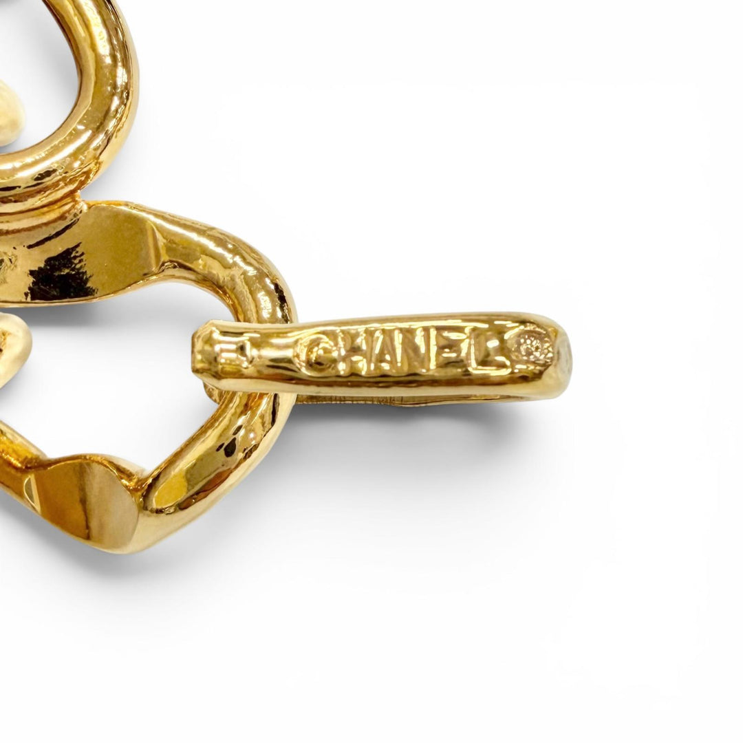 Great CHANEL belt 31 RUE CAMBON COCO Mark Coin Motif Chain gold Gold Plated