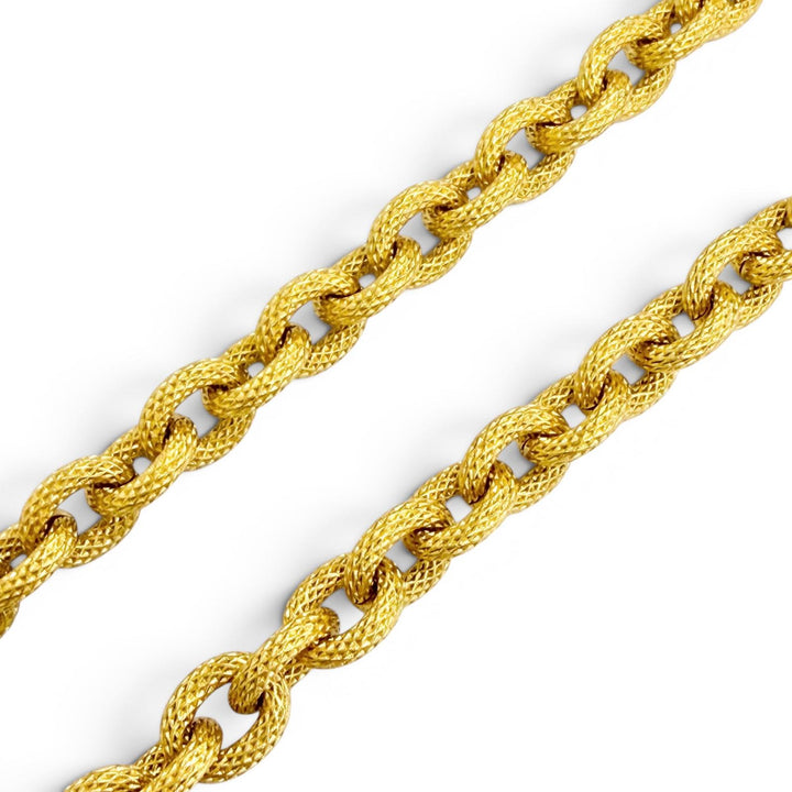 Very Good CHANEL Necklace COCO Mark Heart Motif Four-Leaf Clover Chain gold 96A