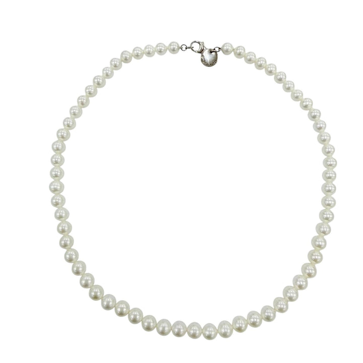 Excellent TIFFANY&Co. Necklace white Freshwater pearl Women