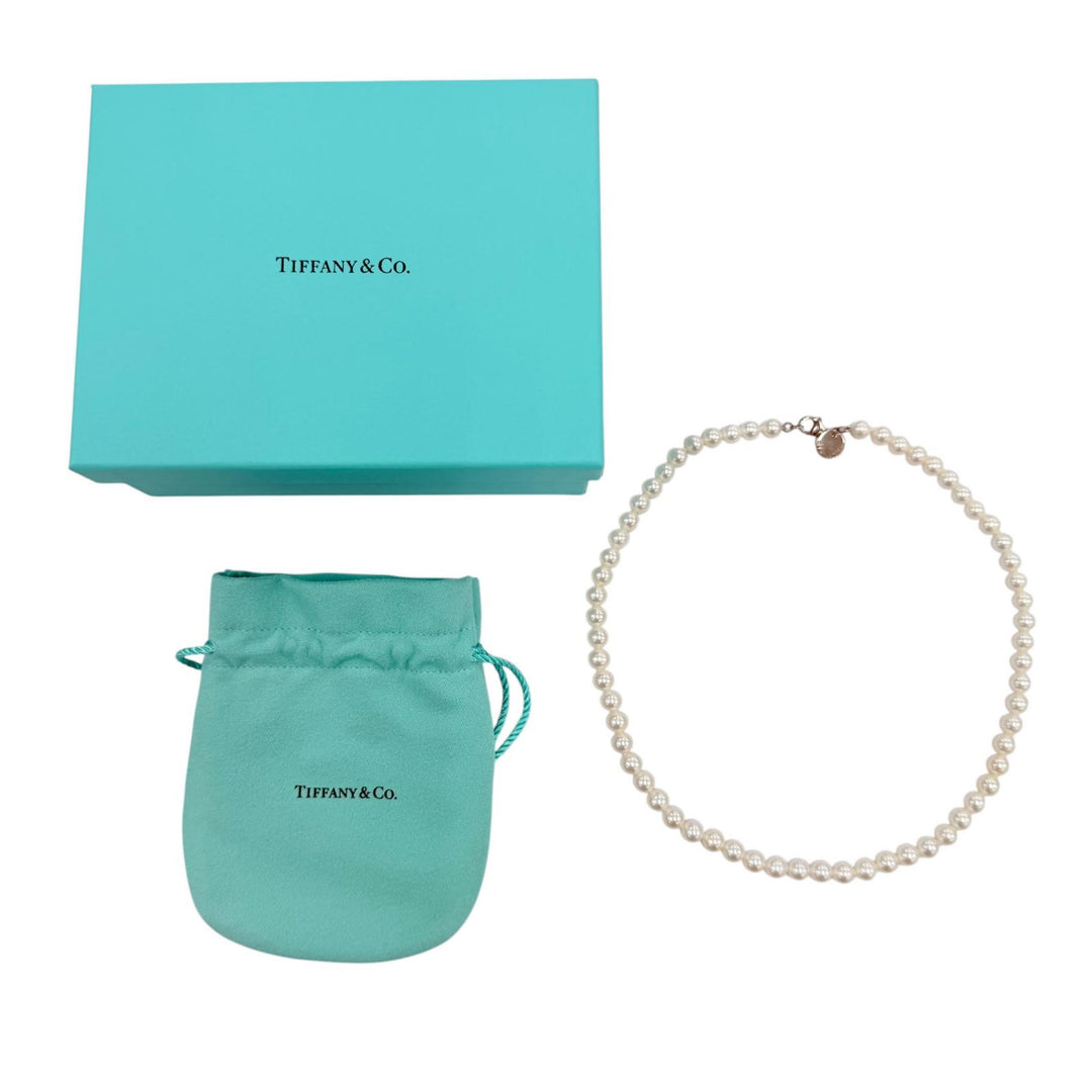 Excellent TIFFANY&Co. Necklace white Freshwater pearl Women