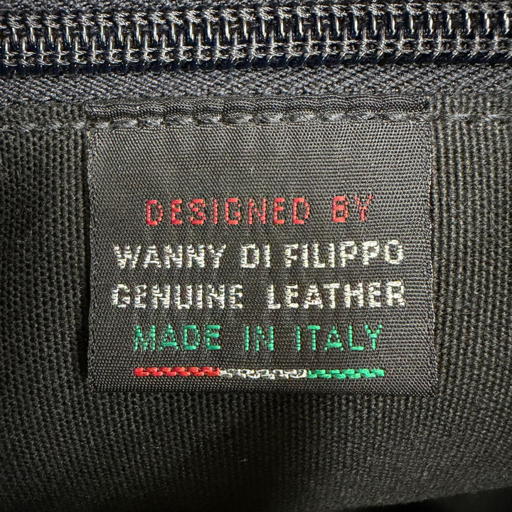 Excellent IL BISONTE Tote Bag Logo engraved all-leather handbag black Women